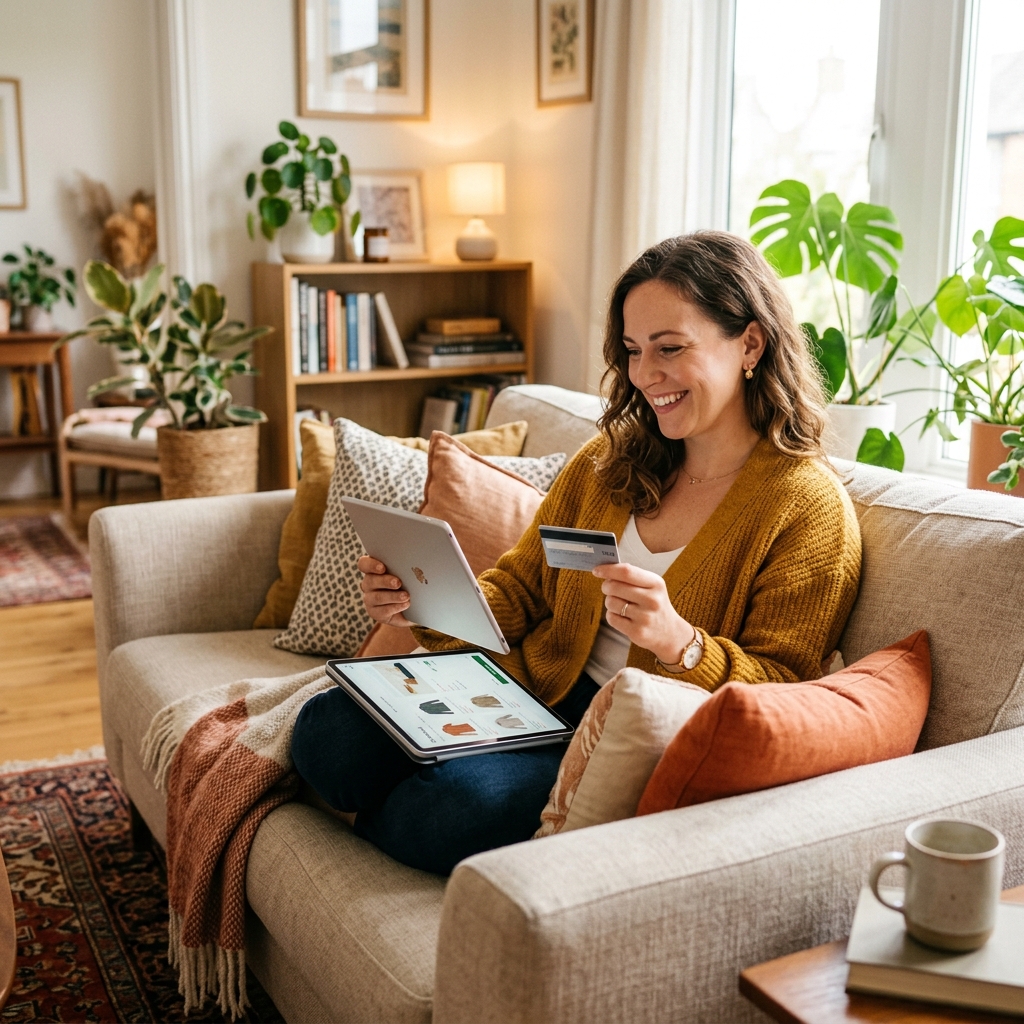 Woman ordering Virtioraiptv subscription